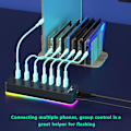 Pikkukuva 6 / 8: RGB USB 3.0 -keskitin 7 porttia Dataporttisovitin 5Gbps nopea Indi USB