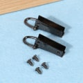 Miniatyrbilde 5 av 8: 1 sett metallpose stropp sideanker spenne henger klemmer maskinvare Silver