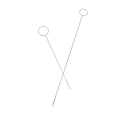 Miniatyrbillede 5 af 8: DIY Metal Syning Loop Turner Krog til at vende stof rør Stra 26.5cm