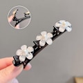 Pikkukuva 1 / 8: Flower Sparkling Crystal Butterfly punottu hiusklipsit Nelilehtinen 5