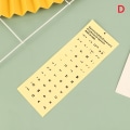 Miniatyrbilde 1 av 8: 1ark Standard Spansk Portugisisk Transparent Keyboard D