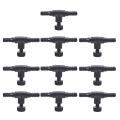 Miniatyrbilde 1 av 8: 3/10 stk fisketank luftledningskontrollregulatorventil akvarium Black 10PCS