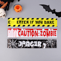Miniatyrbilde 5 av 8: 1Pakke 5M Halloween Advarselstape Vindu Prop Du Tør Zombie Pos Red
