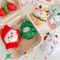 Miniatyrbild 2 av 8: Plush Jultomte Nyckelring Julgran Hängande Väska D A5