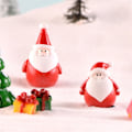 Miniatyrbilde 6 av 8: Mini Resin Julenisse Snømann Statue Mikro Landskap Modell Min A10
