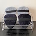 Pikkukuva 5 / 8: 10,8 cm Meikkipuuteri Puff Soft Large Drop Velour Puff Cosmetic Gray