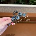 Miniatyrbilde 1 av 8: Kvinne Camellia Flower Grab Clip Retro Hestehale Braid Crab Meta A2