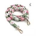 Pikkukuva 1 / 7: Uusi kukkapunos avaimenperä Lanyard Käsin kudottu matkapuhelin Cha C