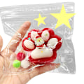Miniatyrbilde 1 av 6: Julekatt Pote Squishy Fidget Leke e Katt Pote Silikon Avspenningsleke