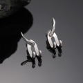 Miniatyrbilde 4 av 8: Nye punk øredobber for menn avtakbare doble øredobber 1 Pair