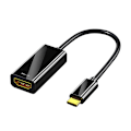 Miniatyrbilde 1 av 8: 1Pc Type C til HDMI4K videokabelkonverter USB3.1 Type-C til HDM Black