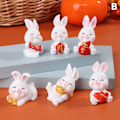 Miniatyrbillede 1 af 5: 4/6 stk/sæt tegnefilm lovende mikro landskabsharpiks havearbejde B