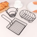 Miniatyrbilde 8 av 8: 1 Stk Mini Frityrkoker Kurv Nett Mesh Rustfritt Stål Fre E