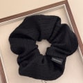 Miniatyrbilde 8 av 8: Mote strikket ull Scrunchie Elastisk hårtau hårtilbehør Dark brown