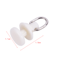 Miniatyrbilde 8 av 8: 20stk Curtain Track Glider Rail Gardinkrokruller