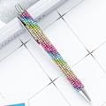 Miniatyrbillede 1 af 8: Tryk Metal Kuglepenne Diamant Multi-farve Gavepen Creativ A5