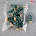 Miniatyrbillede 8 af 8: 12 Stk Mini Juletræ Julemand Sne Decor Til DIY Frost A3