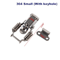 Miniatyrbilde 1 av 5: Rustfritt stål 304 Spring Hasp Toolbox Toggle Låser Lås Har A4