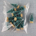 Miniatyrbillede 7 af 8: 12 Stk Mini Juletræ Julemand Sne Decor Til DIY Frost A1