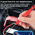 Miniatyrbillede 6 af 7: 1 par Universal Multimeter Test Probe Tip Testledningsforlænger Black