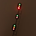 Miniatyrbillede 4 af 5: 1:87 Model Tog Traffic Light 3V/12V til Train Railway ama Gaug Black