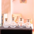 Miniatyrbilde 4 av 5: 1:12 Dukkehus Oppbevaringstank Glassflaske m/korklokk Tiny Jar 4#