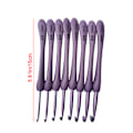 Miniatyrbild 7 av 7: 8 st/ set 2,5-6,0 mm lila virknålar Set Craft Weaving Stickt
