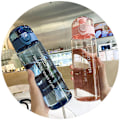 Pikkukuva 8 / 8: 780 ml Kannettava Vedenpullo Teetä Varten, Ulkoilmaurheiluun Sopiva Mukin Muotoinen White