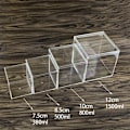 Miniatyrbillede 4 af 8: Firkantet Høj Transparent Plastic Box Betta Breeding Box Mini Can A3