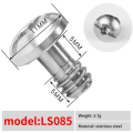 Miniatyrbilde 1 av 8: 1/4 tommers kameraskrue Pan Tilt Quick Release Plate Hurtigutløser A7