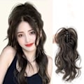Pikkukuva 4 / 7: Synteettinen Claw Clip Ponytail Hiustenpidennykset Lyhyt Kihara Natura Black