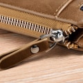 Miniatyrbillede 2 af 8: Kangaroo Wallet RFID-blokerende tegnebog med lynlås Multi Credit C A