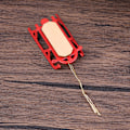 Miniatyrbillede 8 af 8: 1:12 Dukkehus Mini Slæde Model Ski Board Xmas Tree Pendant Ch