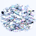 Miniatyrbillede 4 af 8: 200 stk Akryl øjenform krystal ædelsten lim på diamantsten Fla Multicolor AB 4x8mm