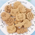 Miniatyrbilde 3 av 8: 8 stk Halloween kakeformsett Gresskar trykkbar kakeform B