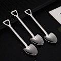 Miniatyrbilde 6 av 8: Kaffeskje Lery Sett Rustfritt Stål Retro Jern Spade Ice Cre A