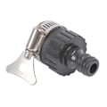 Miniatyrbillede 6 af 8: Universal vandhane adapter plastik slange fitting hurtig forbindelse Black