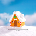 Miniatyrbilde 1 av 8: Tegneserie Julenisse Snømann Mikro Landskap Ornamenter Fi A14