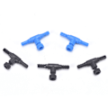 Miniatyrbilde 7 av 8: 3/10 stk fisketank luftledningskontrollregulatorventil akvarium Black 3PCS