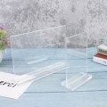 Miniatyrbillede 5 af 8: T-form dobbeltsidet akrylskiltkortholder Display Stand Menu A3