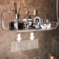 Miniatyrbilde 8 av 8: Baderom Transparent Hyllestativ Veggmontert servant No-punch A