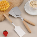 Miniatyrbilde 5 av 8: Rustfritt stål firkantet biff stekespade trehåndtak P 22cm
