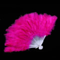 Miniatyrbillede 1 af 8: 9 farver ny kostume bryllup showgirl dans folde hånd fjer Rose