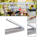 Pikkukuva 2 / 8: Single Row Kebab Maker Meat Skewer hine Kebab Press Maker BBQ S White