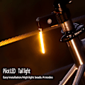 Miniatyrbilde 4 av 8: Photon Drop Light USB oppladbar sykkelbaklykt 3 Light M 4