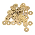 Miniatyrbilde 5 av 8: 100 stk Mini 10 mm Feng Shui Lykke Mynter Sink Legering Qing Dynas