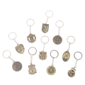 Miniatyrbild 7 av 8: Fotbollsspots Nyckelring Stål Material Mini Smycken Leksaker KeyCha 9#
