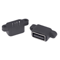 Miniatyrbillede 2 af 8: 5 Stk Vandtæt USB 2.0 Opladning Data Tail Plug-in USB2.0 Conne