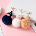 Pikkukuva 3 / 5: Sleeping Baby Avaimenperä ja Fluffy Pehmo Doll Avaimenperät Naisten Tytöt A3