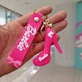 Pikkukuva 1 / 8: Vaaleanpunainen Barbie-avainnippu riipus Love Key Ring case Char 5